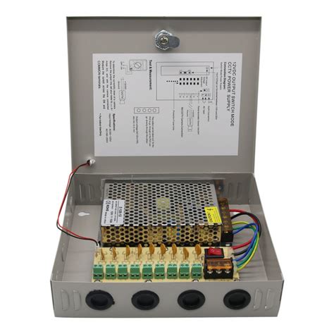 pro line 9 channel 5 amp security camera distribution box|DC Power Distribution Box .